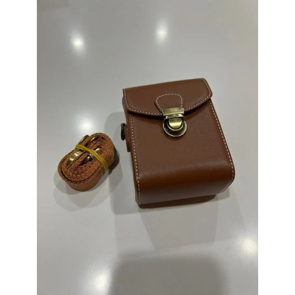 PU Leather Camera Bag Case- with Strap